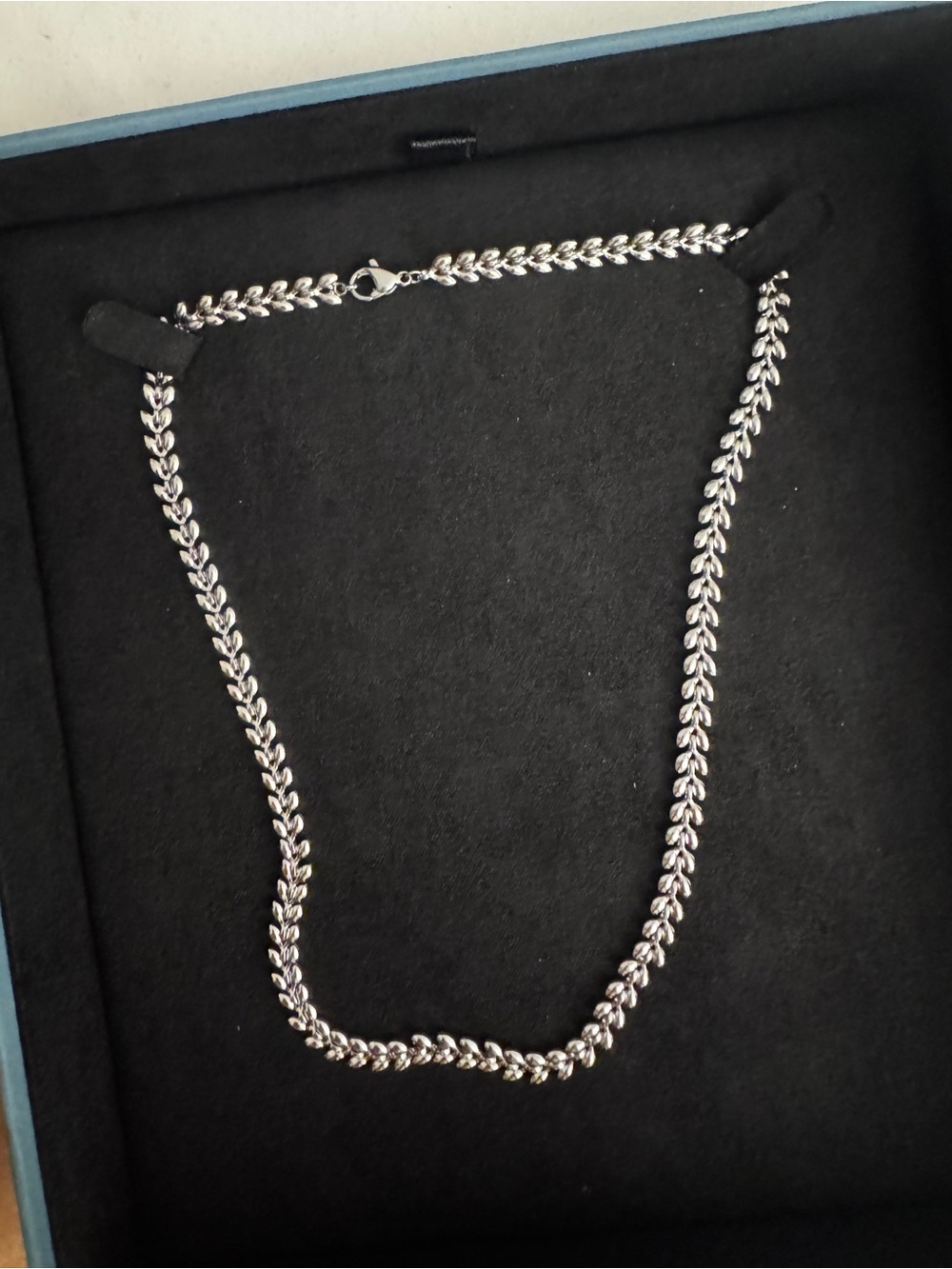 Aurate white Silver Women’s Rope Chain Necklace - Silver